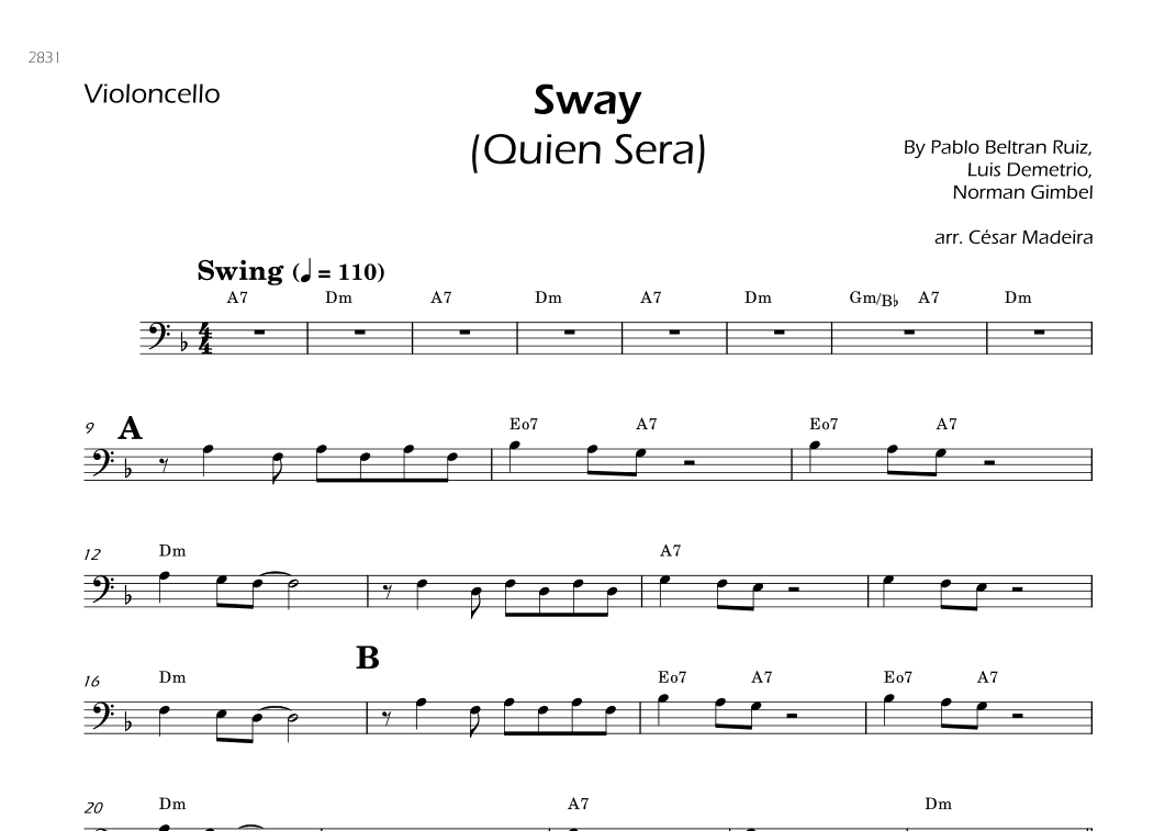 Sway (quien Sera) (arr. César Madeira)