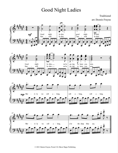 Good Night Ladies (arr. Dennis Frayne)