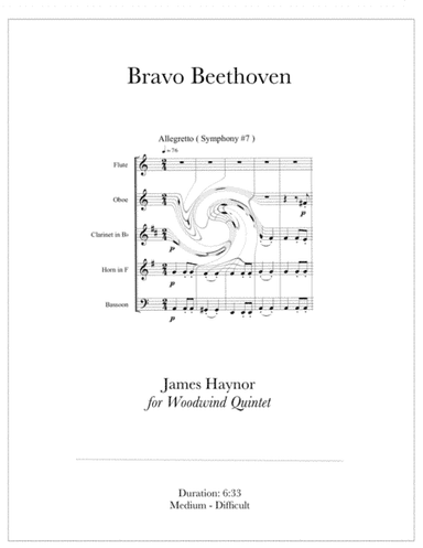Bravo Beethoven for Woodwind Quintet (arr. James Haynor)