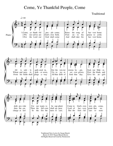 Come Ye Thankful People Come (arr. Dominic Meccia)