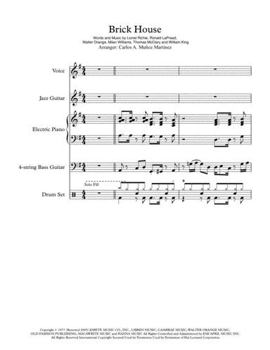 Brick House (arr. Carlos Alberto Muñoz Martinez)
