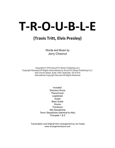 T-r-o-u-b-l-e (arr. Jim Farley)