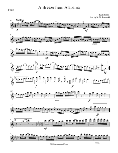 A Breeze from Alabama (arr. Nick Lacanski)