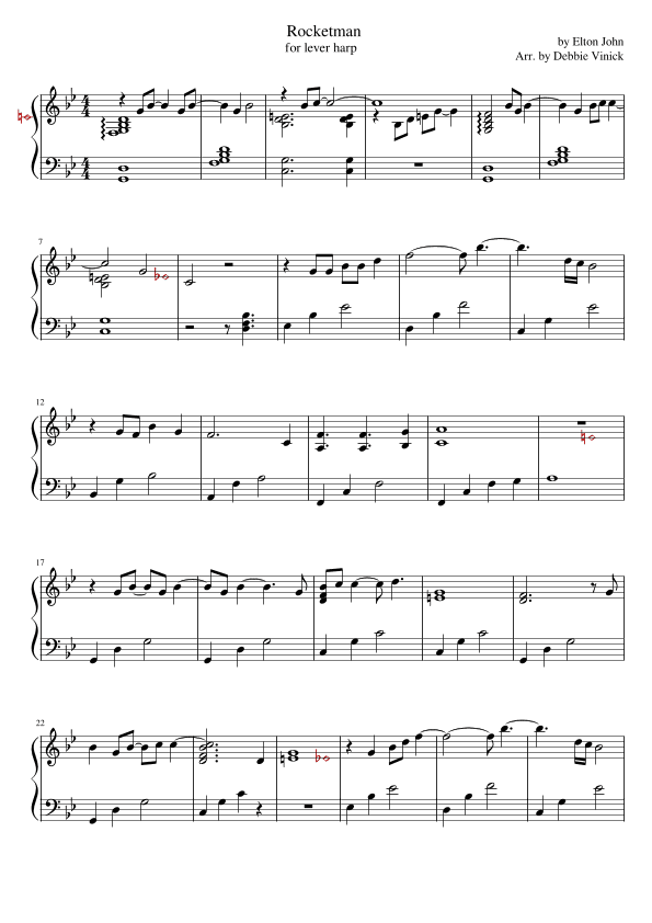 Rocketman (arr. Debbie Vinick)