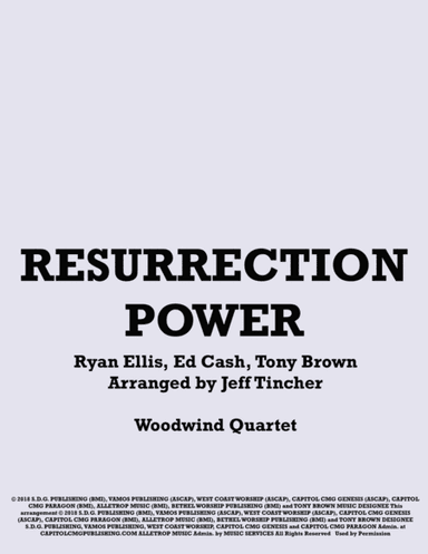 Resurrection Power (arr. Jeff Tincher)