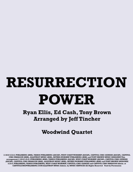 Resurrection Power (arr. Jeff Tincher)