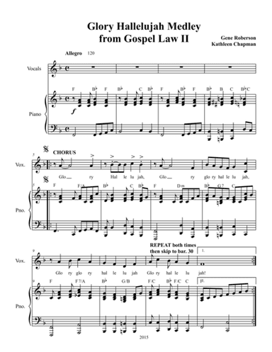 Glory Hallelujah Gospel Medley (arr. Gene Roberson)