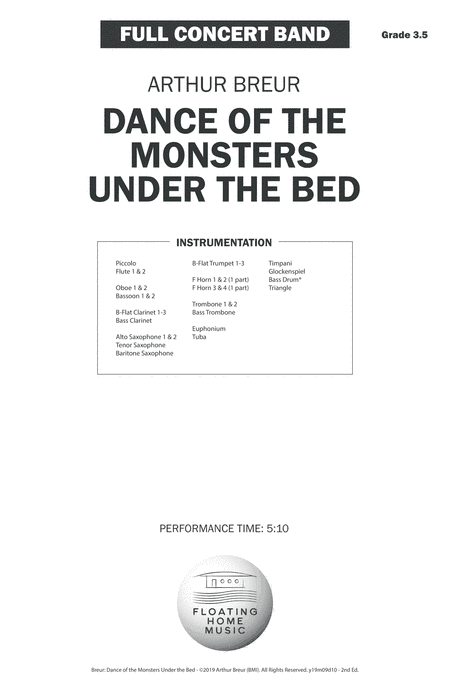 Dance of the Monsters Under the Bed - Concert Band Arrangement
