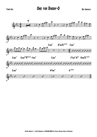 One For Daddy-o (arr. Anderson Quevedo)