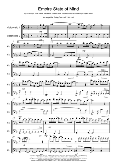 Empire State Of Mind (arr. E. Mitchell)