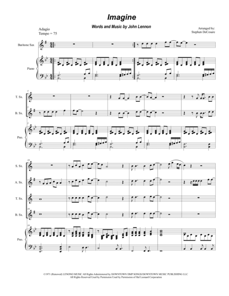 Imagine (arr. Stephen DeCesare)