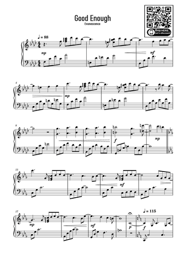 My Immortal (arr. Evanescence-Good Enough)