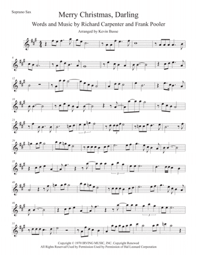 Merry Christmas, Darling (arr. Kevin Busse)