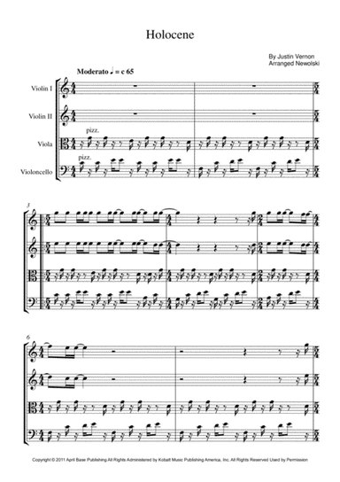 Holocene (arr. Newolski)