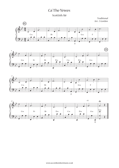 Ca' The Yewes (arr. Julia Gordon)