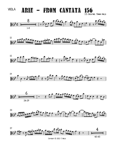 Arie from Cantata 156 - String Quartet (arr. Tianna Heppner)