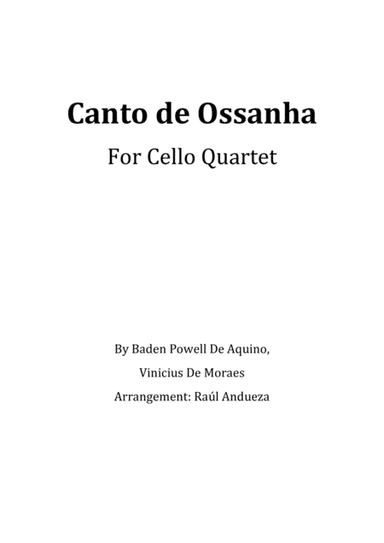 Canto De Ossanha (arr. Raúl Andueza Blanco)