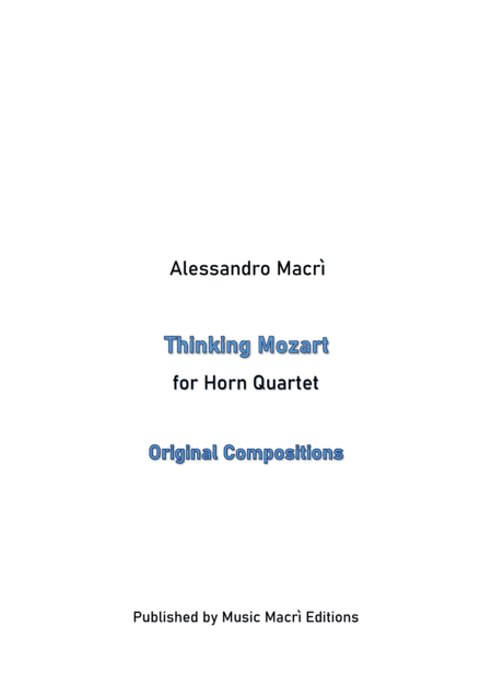 Thinking Mozart for Horn Quartet