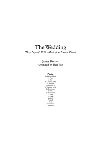 The Wedding (arr. Ben Fan)
