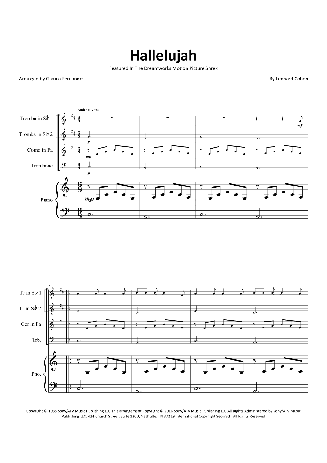 Hallelujah (arr. Glauco Fernandes)