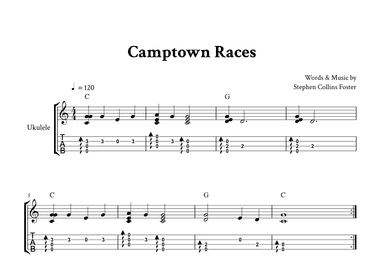 Camptwon Races - Ukulele Fingerstyle (C Major) (arr. Yuri Noronha)