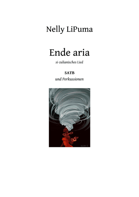Ende aria for SATB and percussions opt.