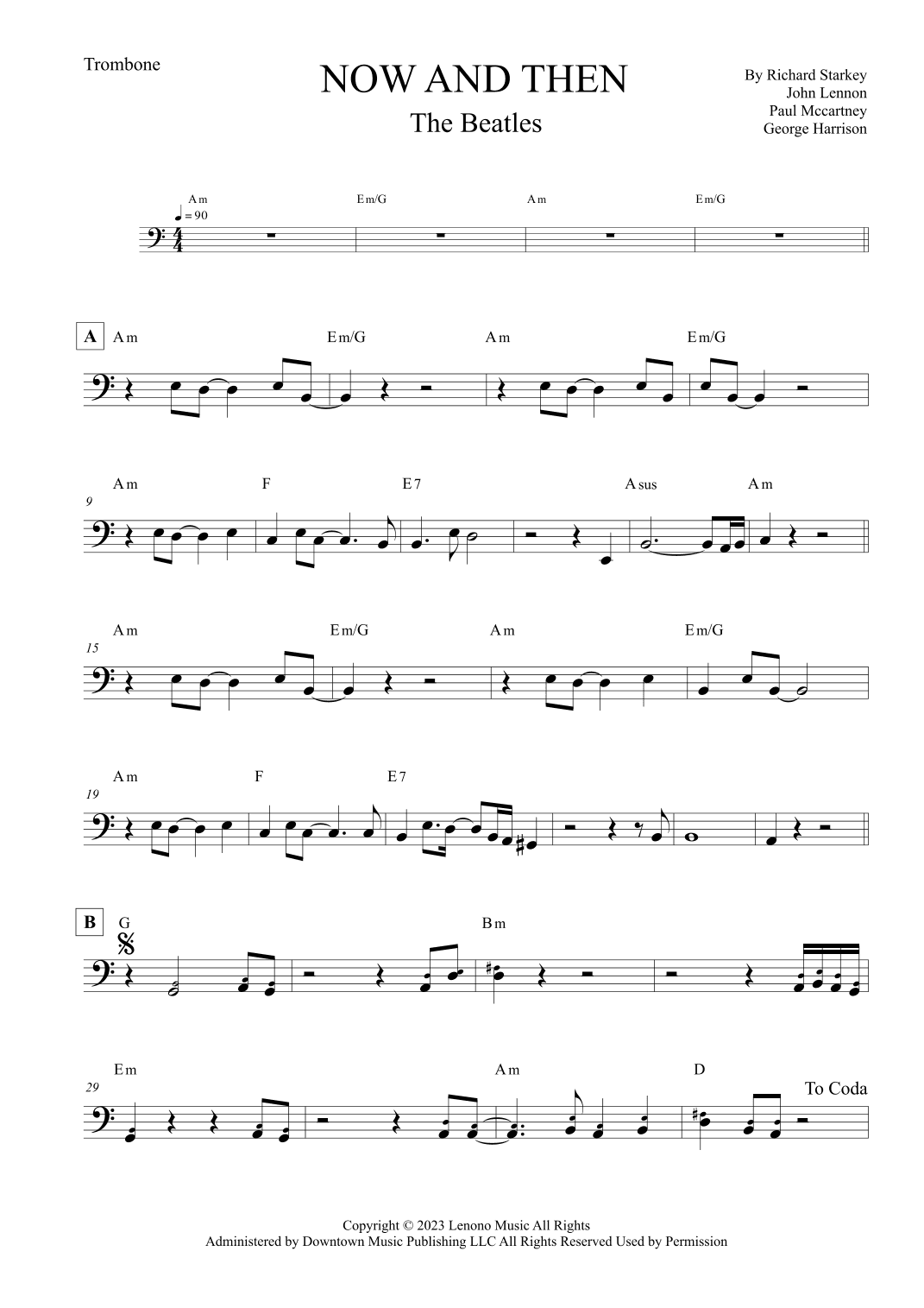 Now And Then (arr. Leo Silva)