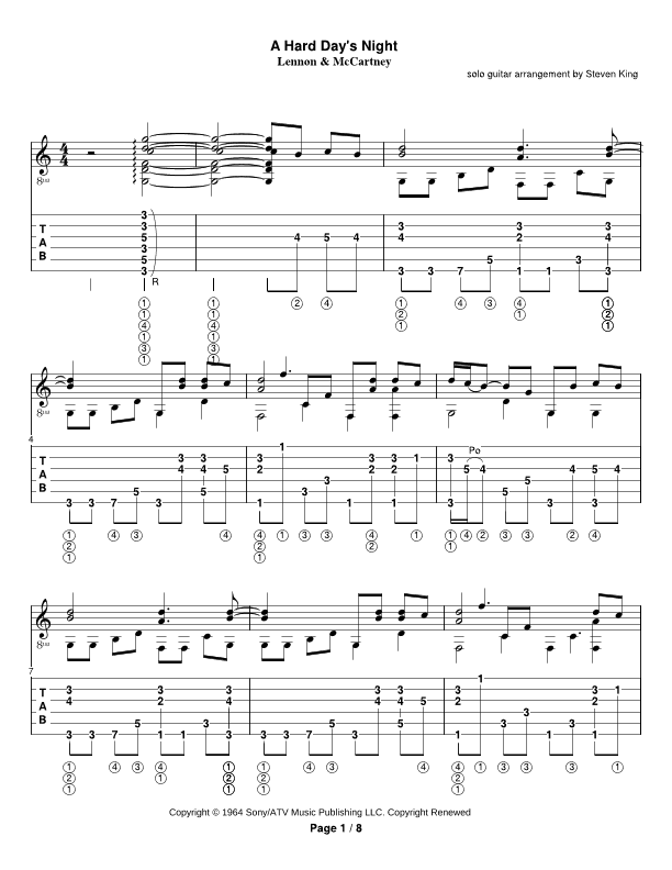 A Hard Day's Night (arr. Steven Michael King)