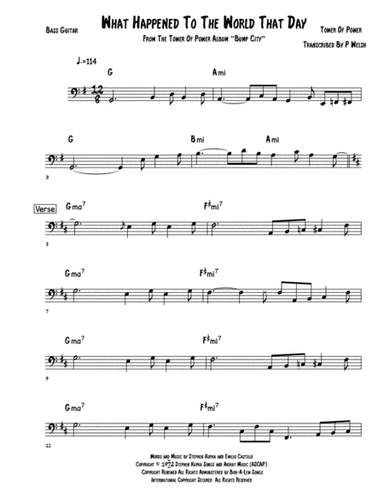 What Happened To The World That Day (arr. Accubass)