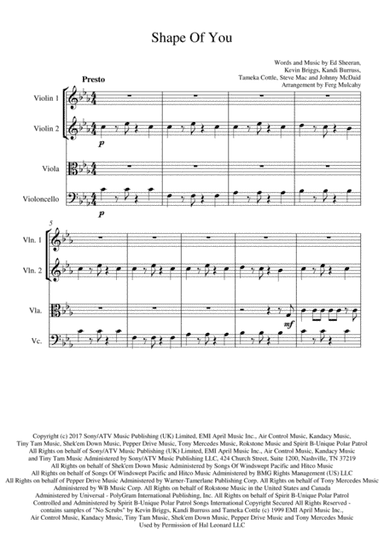 Shape Of You (arr. F. Mulcahy)