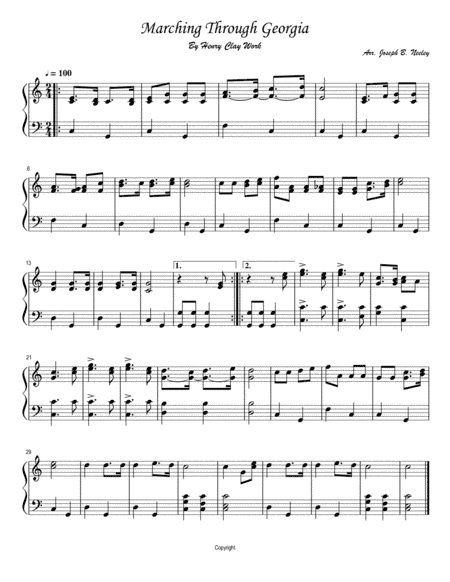 Marching Through Georgia (arr. Joseph B. Neeley)