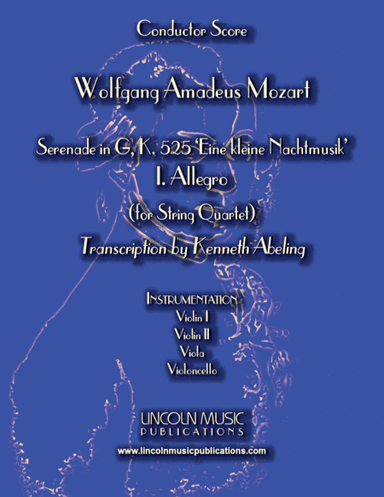 Mozart - Serenade in G – I. Allegro (Eine kleine Nachtmusik) (for String Quartet) (arr. Kenneth Abeling)