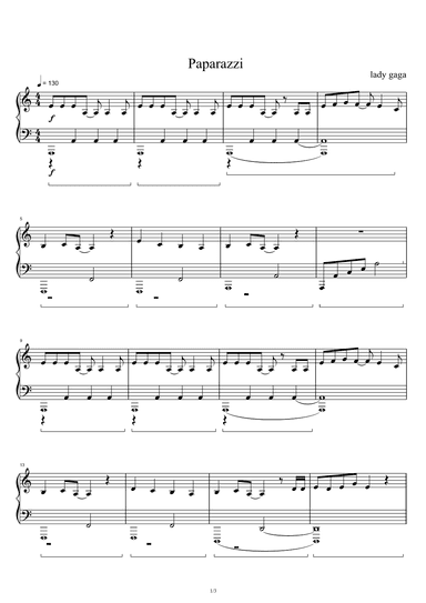 Paparazzi (arr. Lady Gaga)