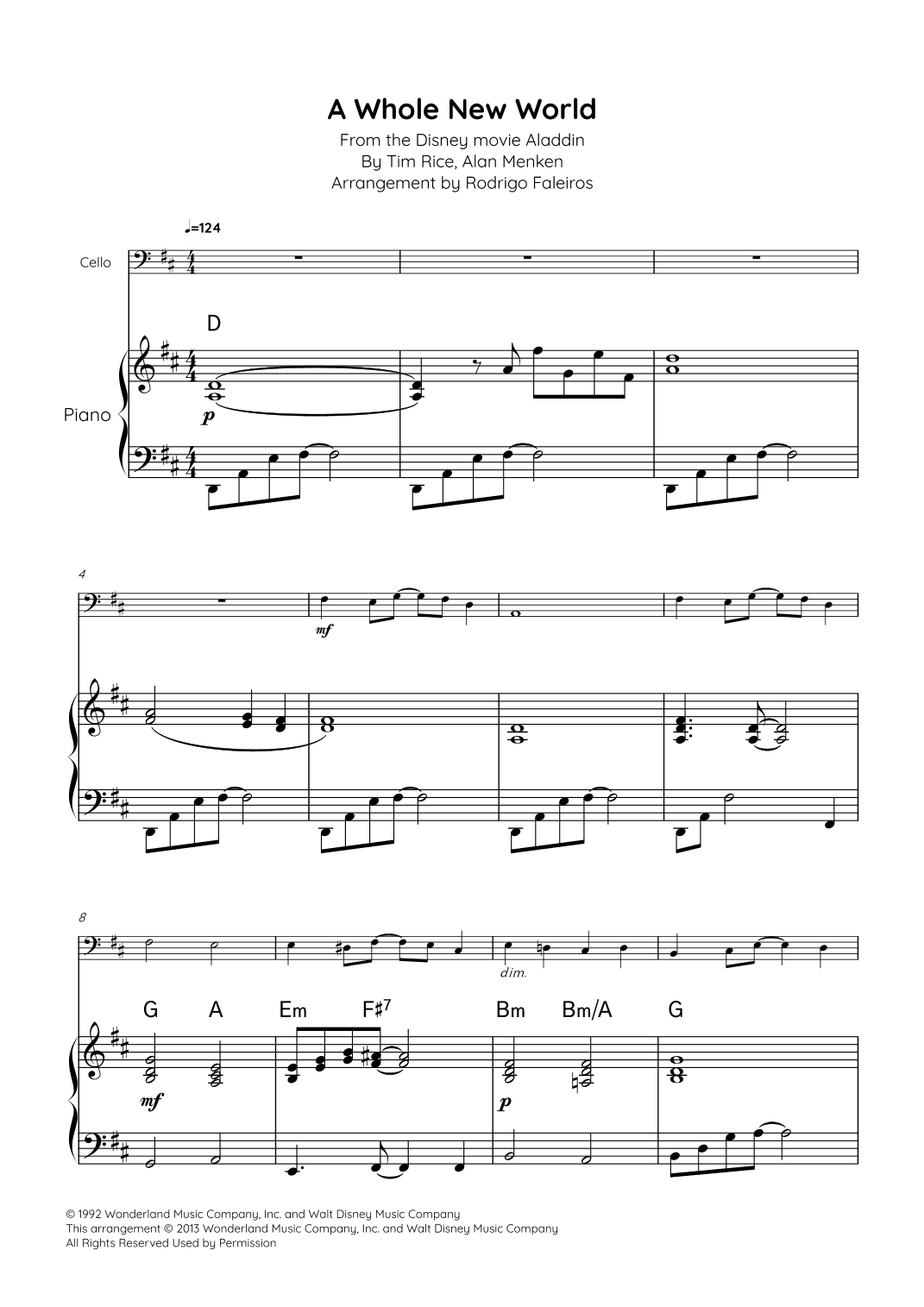 A Whole New World (arr. Rodrigo Faleiros)