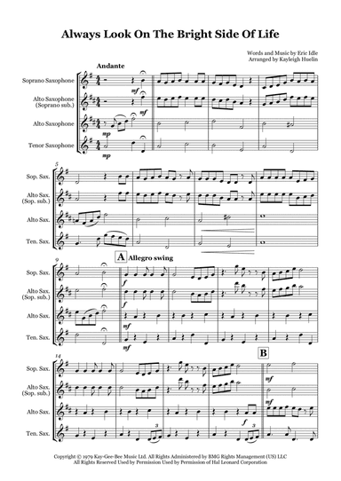 Always Look On The Bright Side Of Life (arr. Kayleigh Huelin)