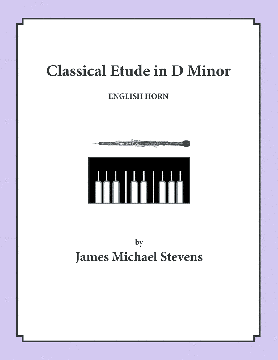 Classical Etude in D Minor - English Horn & Piano