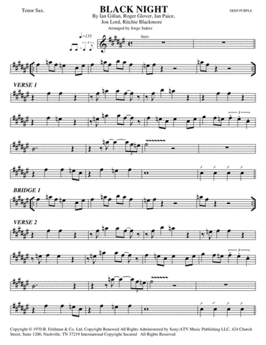 Black Night (arr. Jorge Juárez)