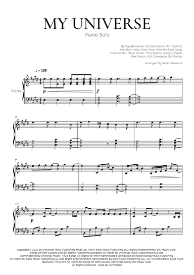 My Universe (arr. Pedro Merendi)