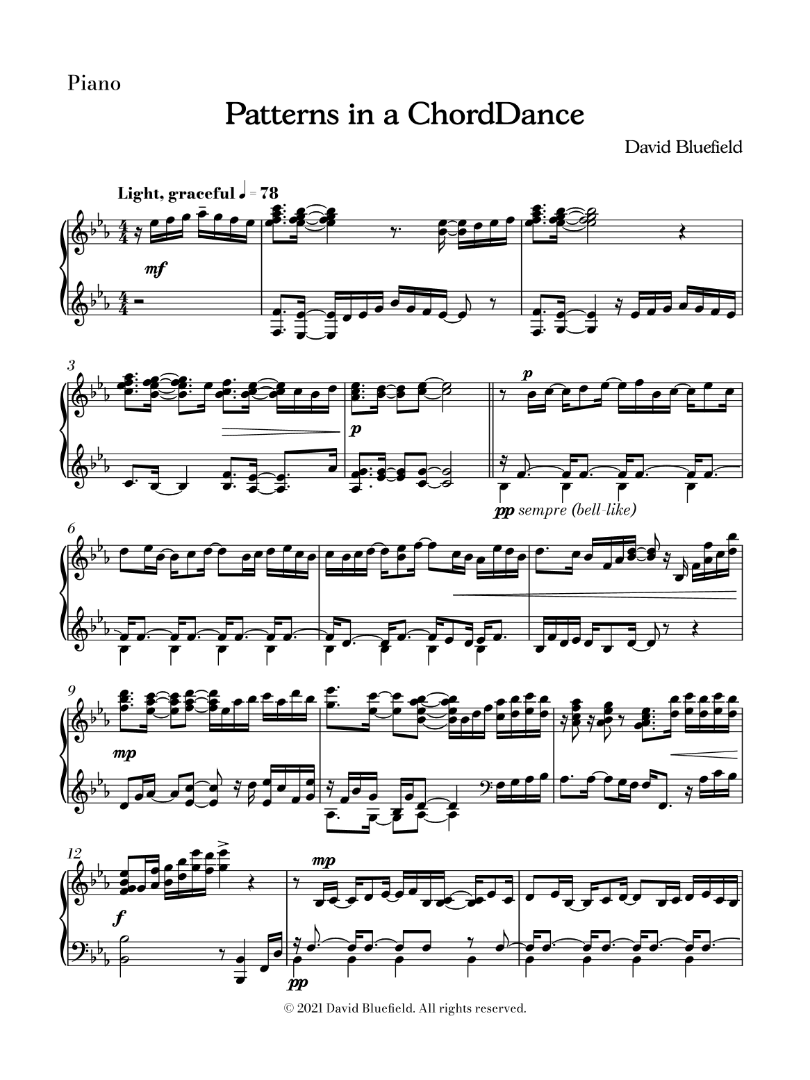 Patterns in a ChordDance