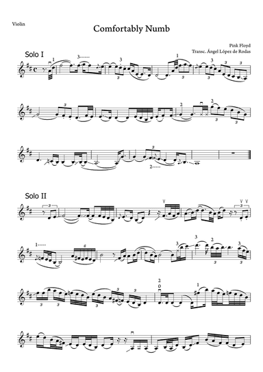 Comfortably Numb (arr. Ángel López de Rodas)