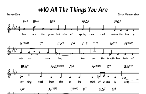 All The Things You Are (arr. John Fries)