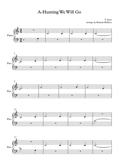 A-Hunting We Will Go (arr. Roxana Belibou)