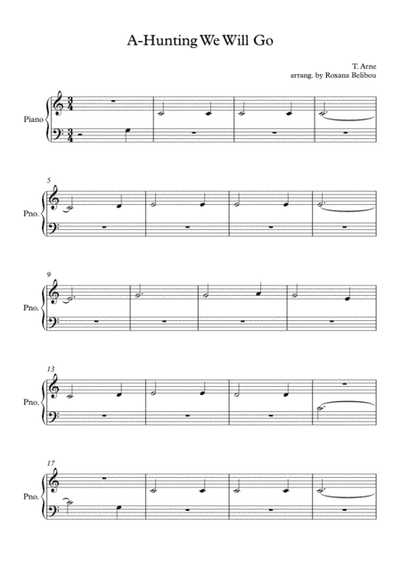 A-Hunting We Will Go (arr. Roxana Belibou)