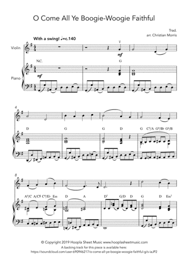 O Come All Ye Boogie-Woogie Faithful (arr. Hoopla Sheet Music)