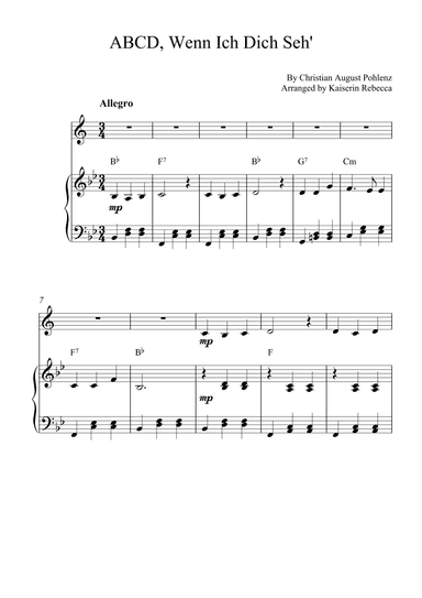 ABCD, Wenn Ich Dich Seh' (arr. Kaiserin Rebecca)