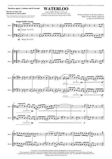 Waterloo (arr. Rob Bushnell)