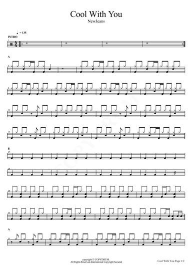 Cool With You (arr. COPYDRUM)