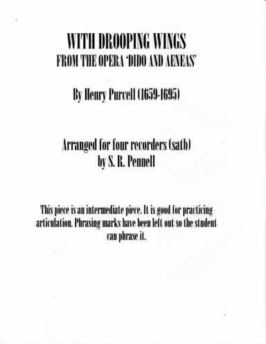 With Drooping Wings (arr. S.R. Pennell)