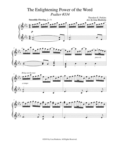 The Enlightening Power of the Word(Psalter #334) (arr. Lisa Hoekstra)