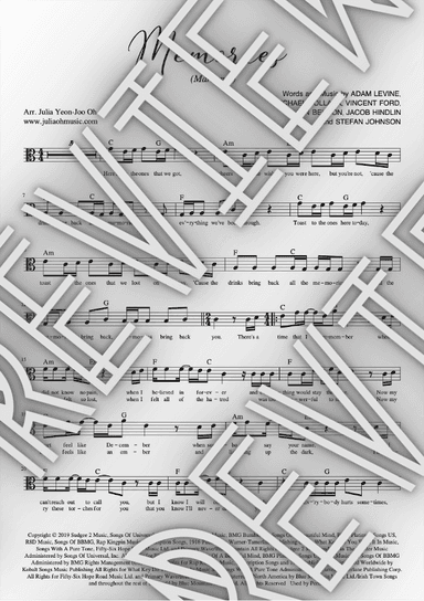 Memories (arr. JULIA OH MUSIC | Julia Yeon-Joo Oh)